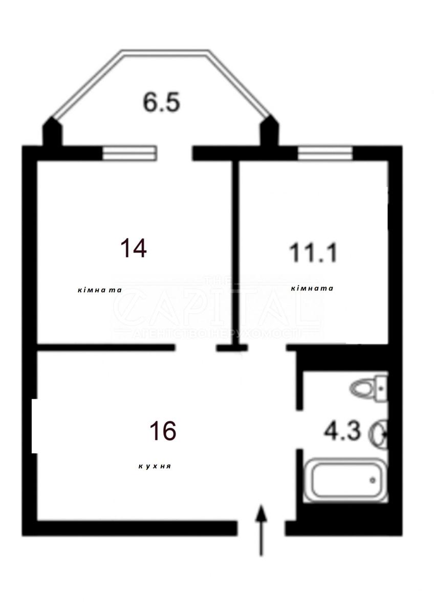 2-кімнатна квартира за адресою вул. Пріорська (площа 48 м²) - Atlanta.ua - фото 9