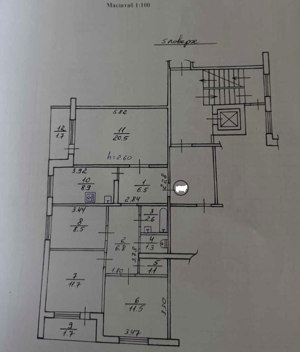 Багатокімнатна квартира за адресою Червоної Калини пр. (площа 83 м²) - Atlanta.ua - фото 12