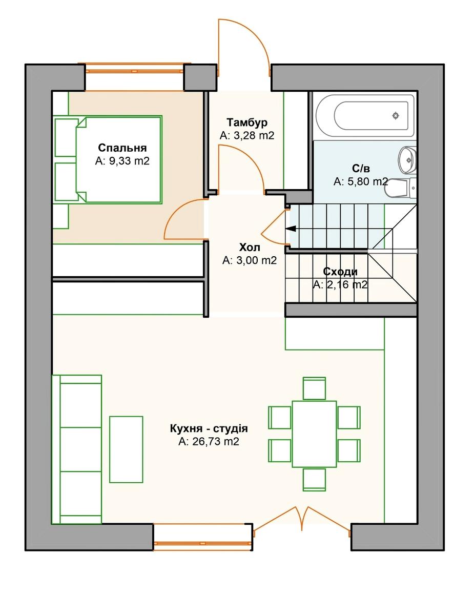 House by the address (area 100 m²) - Atlanta.ua - photo 5