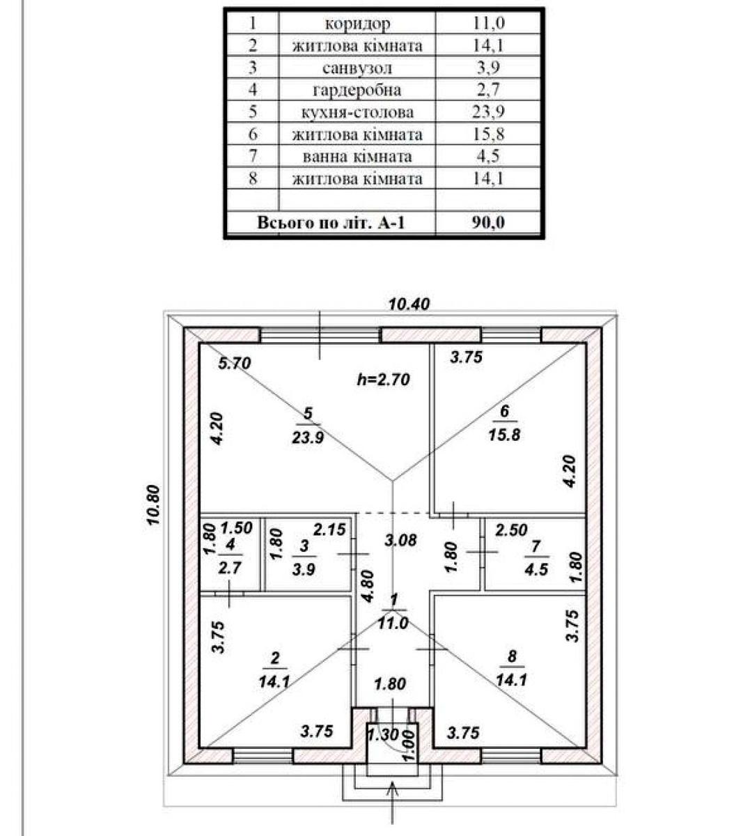 Дом по адресу (площадь 90 м²) - Atlanta.ua - фото 3