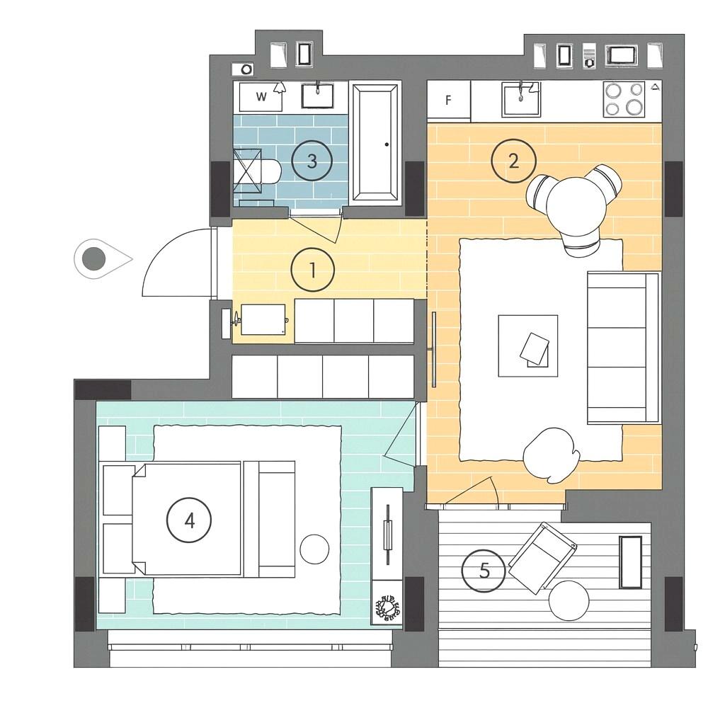 1-room apartment apartment by the address (area 45,7 m²) - Atlanta.ua - photo 12