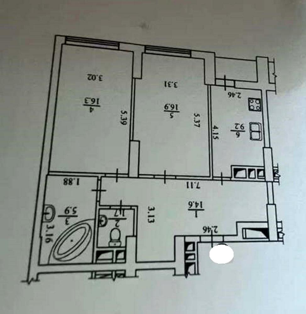2-кімнатна квартира за адресою вул. Туманяна (площа 65 м²) - Atlanta.ua - фото 12