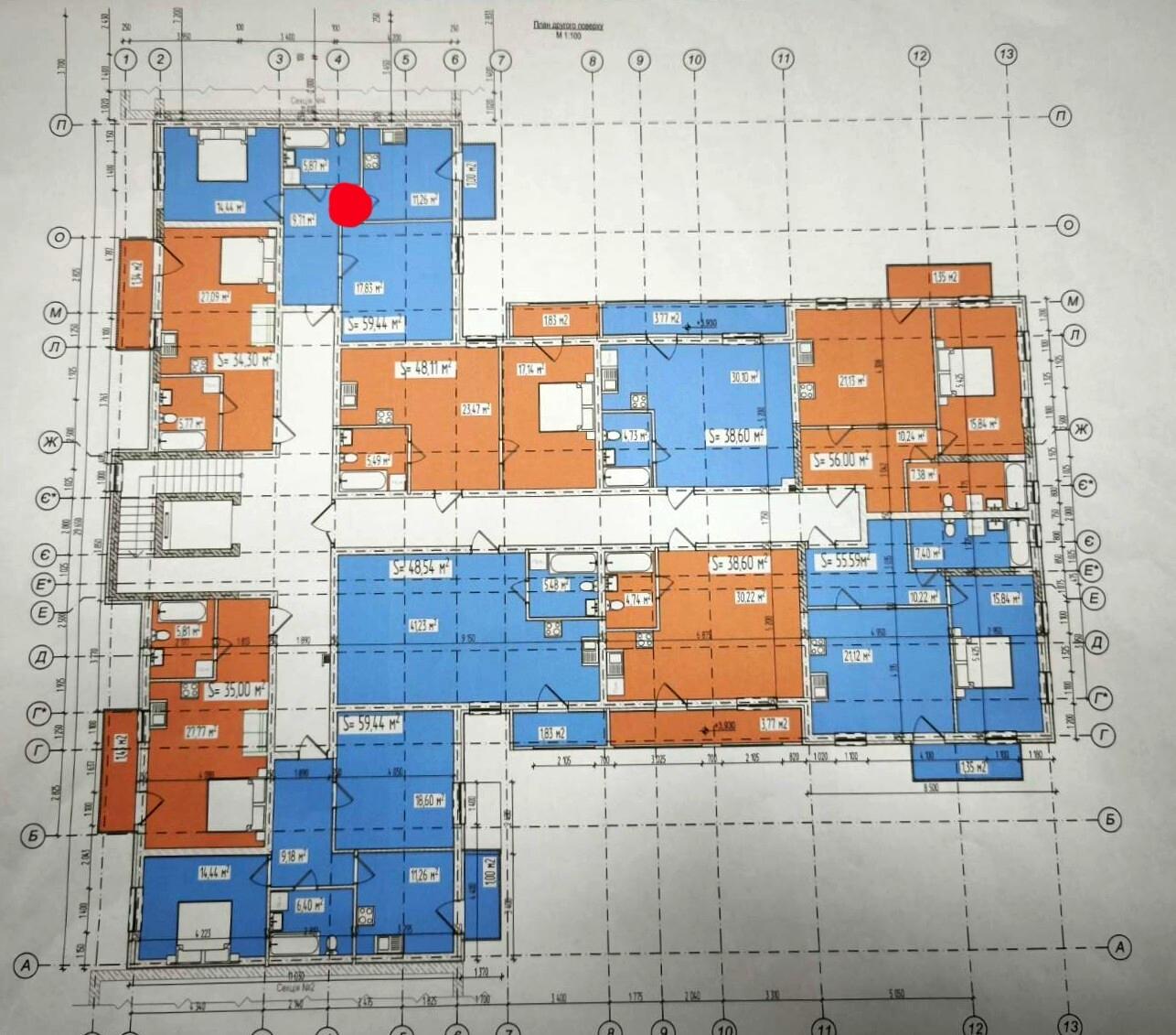 2-кімнатна квартира за адресою вул. Богомольця Олександра (площа 59 м²) - Atlanta.ua - фото 14