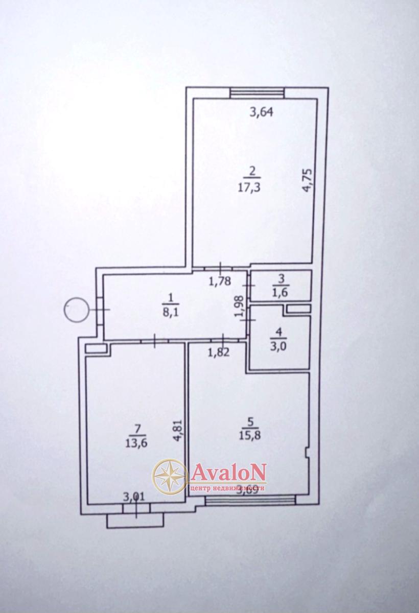 2-комнатная квартира по адресу Днепропетр. Дор. (площадь 60 м²) - Atlanta.ua - фото 17