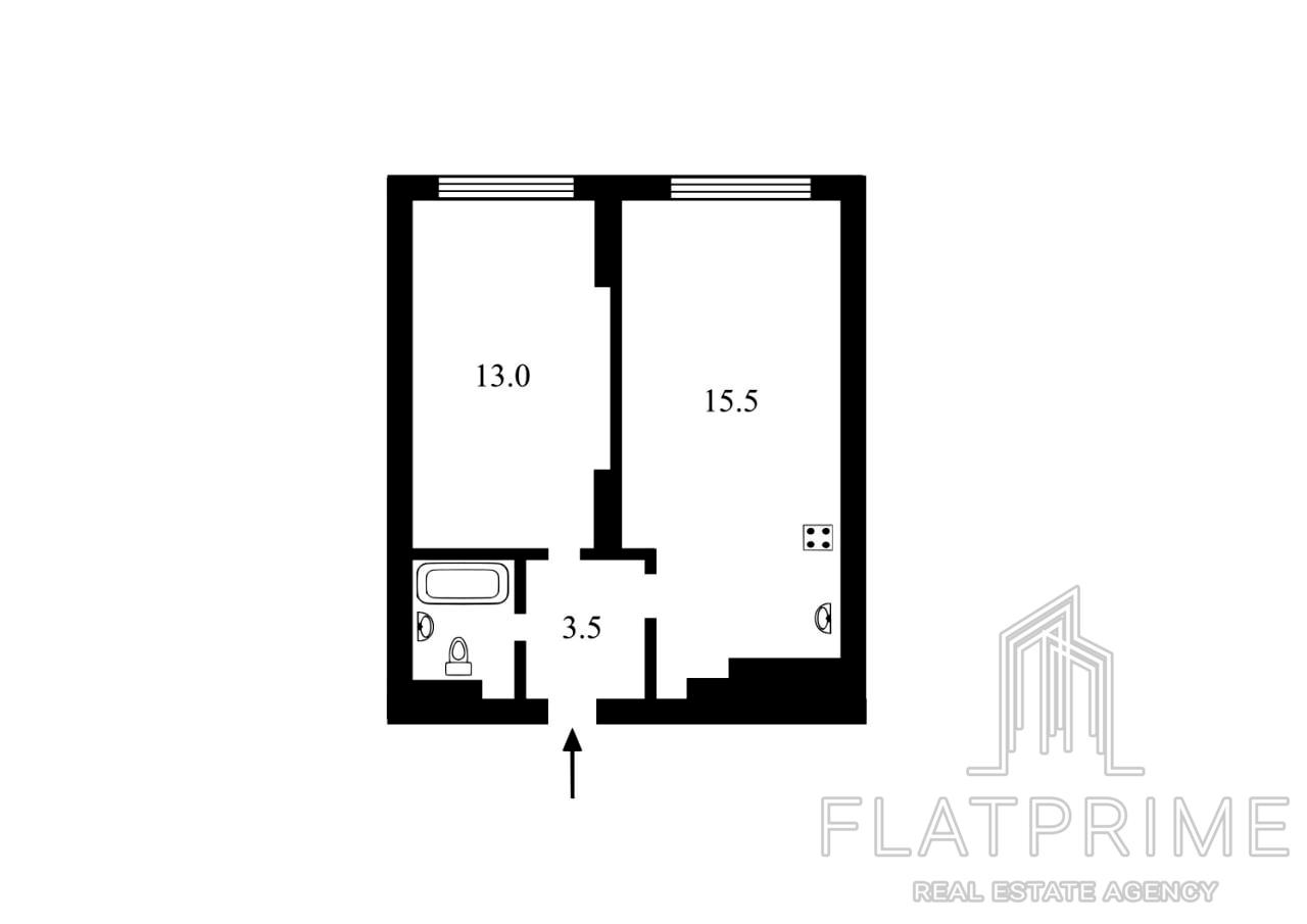 1-кімнатна квартира за адресою вул. Заболотного (площа 45 м²) - Atlanta.ua - фото 6