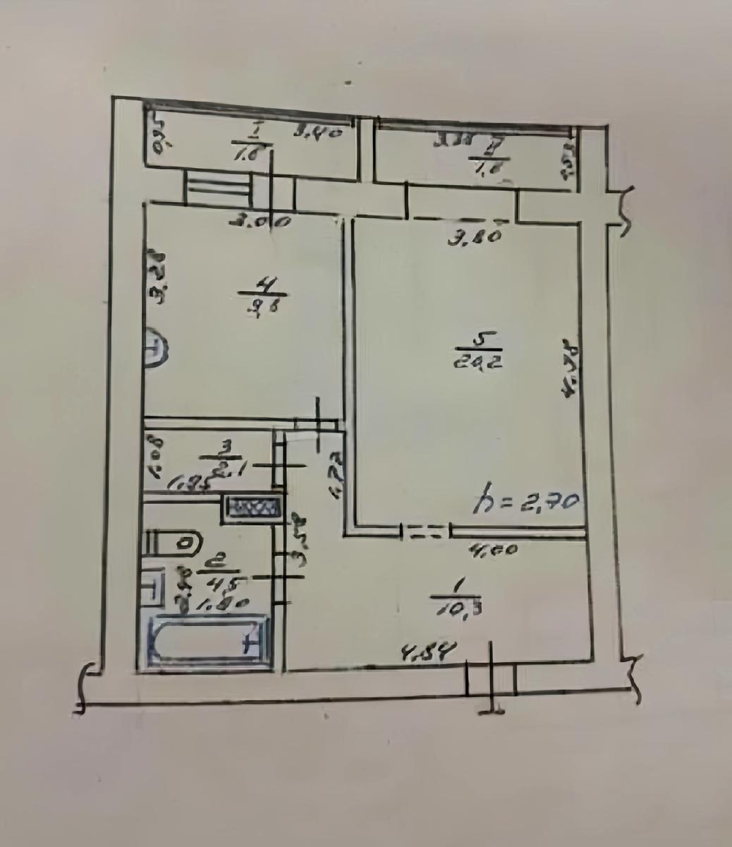 1-комнатная квартира по адресу (площадь 50 м²) - Atlanta.ua - фото 8