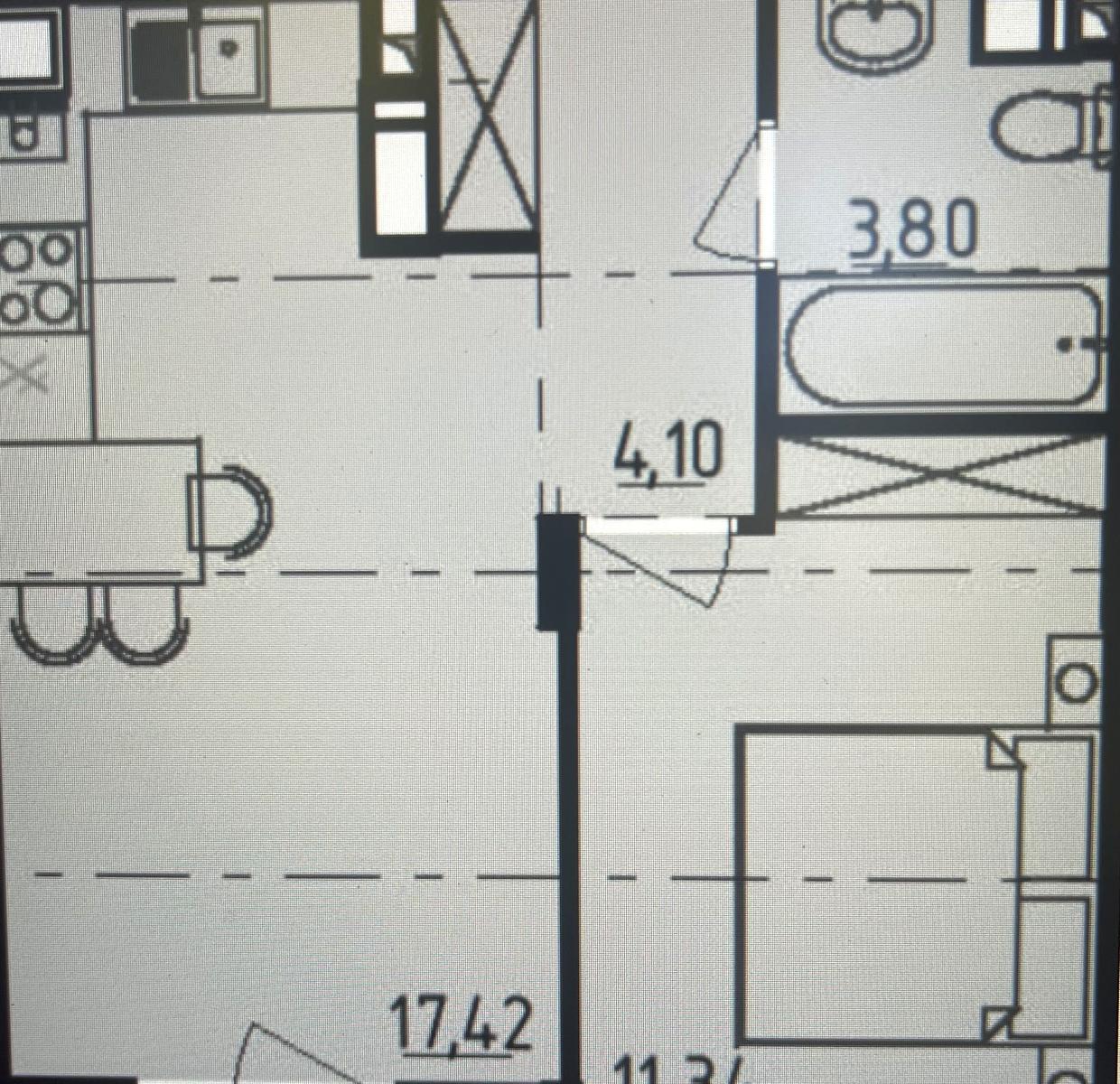 1-комнатная квартира по адресу ул. Филатова ак. (площадь 43 м²) - Atlanta.ua - фото 4