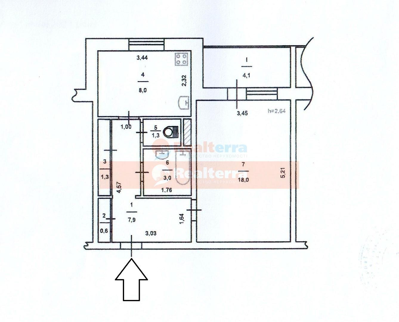 1-room apartment apartment by the address st. Ul Gorlovskaya (area 44,2 m²) - Atlanta.ua - photo 11