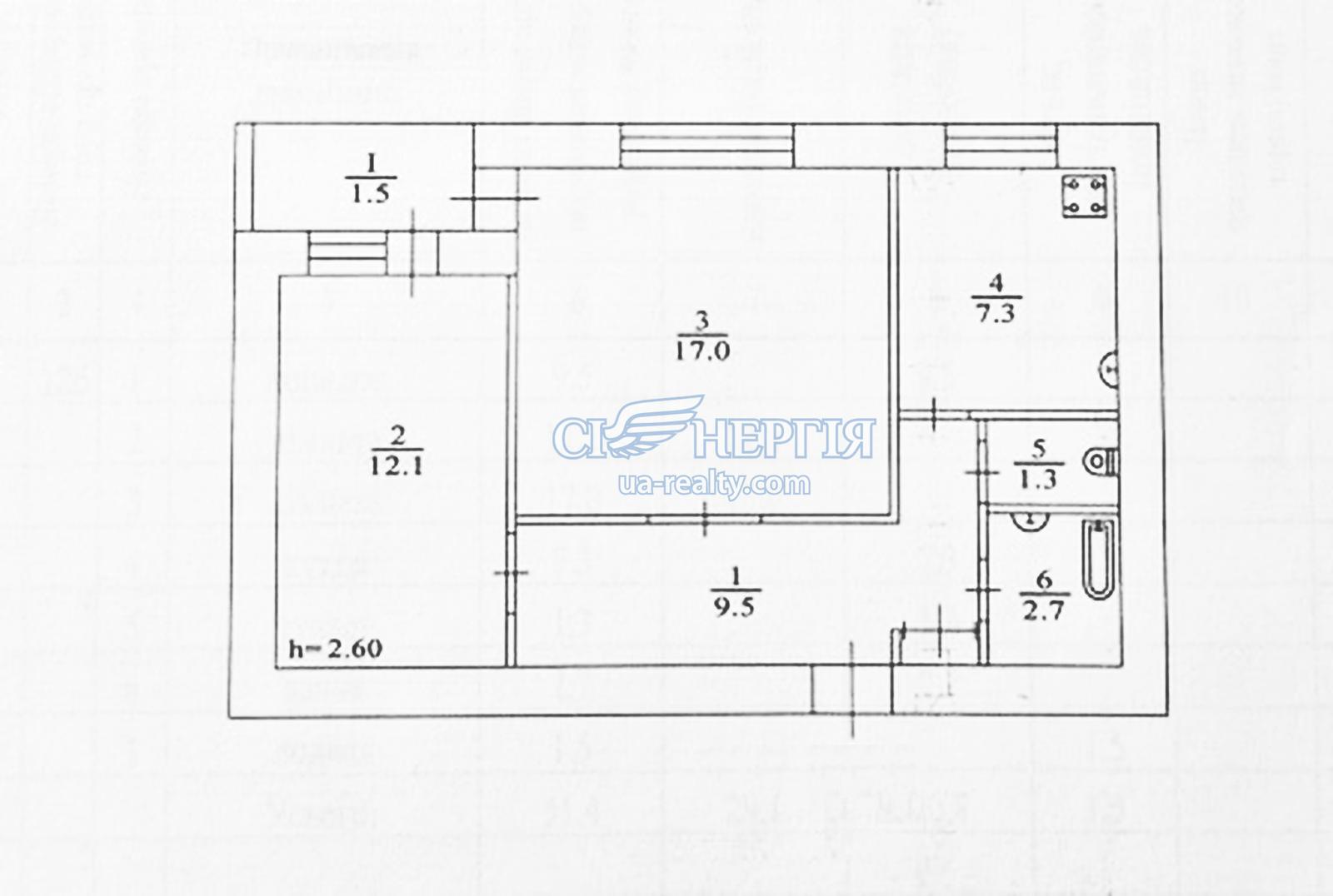 2-rooms apartment apartment by the address st. ProspLesnoy (area 51,4 m²) - Atlanta.ua - photo 2