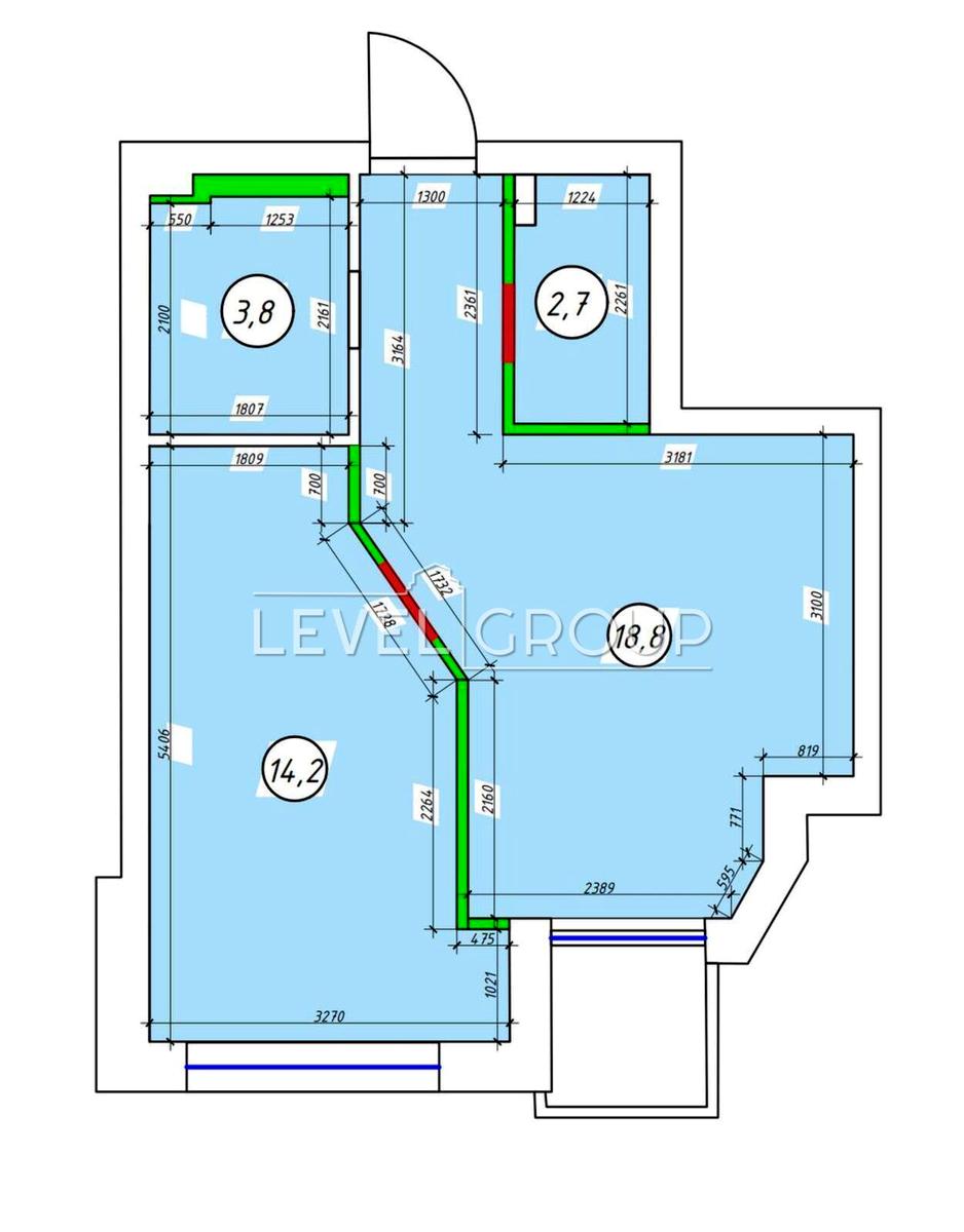 1-кімнатна квартира за адресою (площа 42 м²) - Atlanta.ua - фото 19