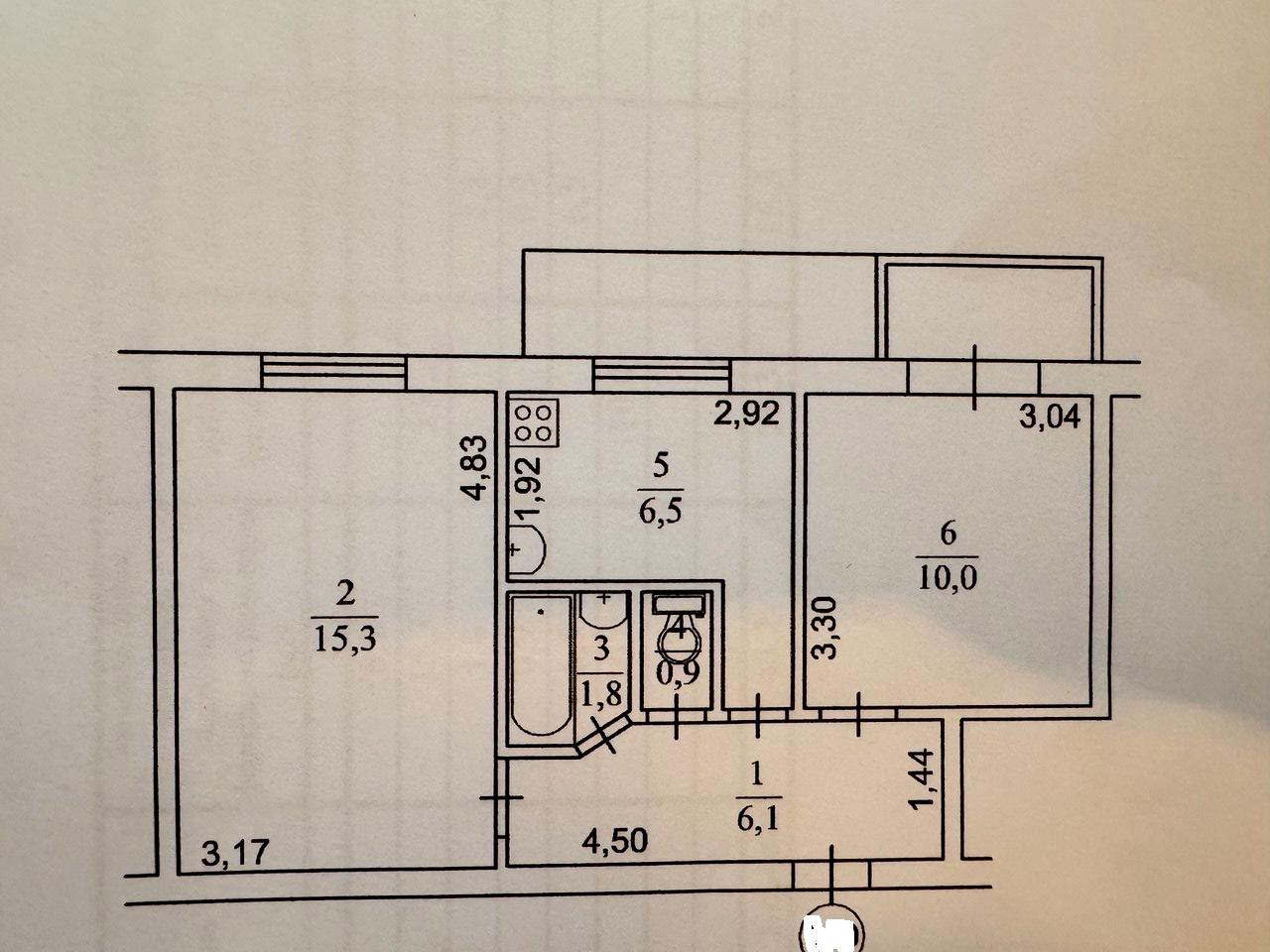 2-кімнатна квартира за адресою (площа 43 м²) - Atlanta.ua - фото 12