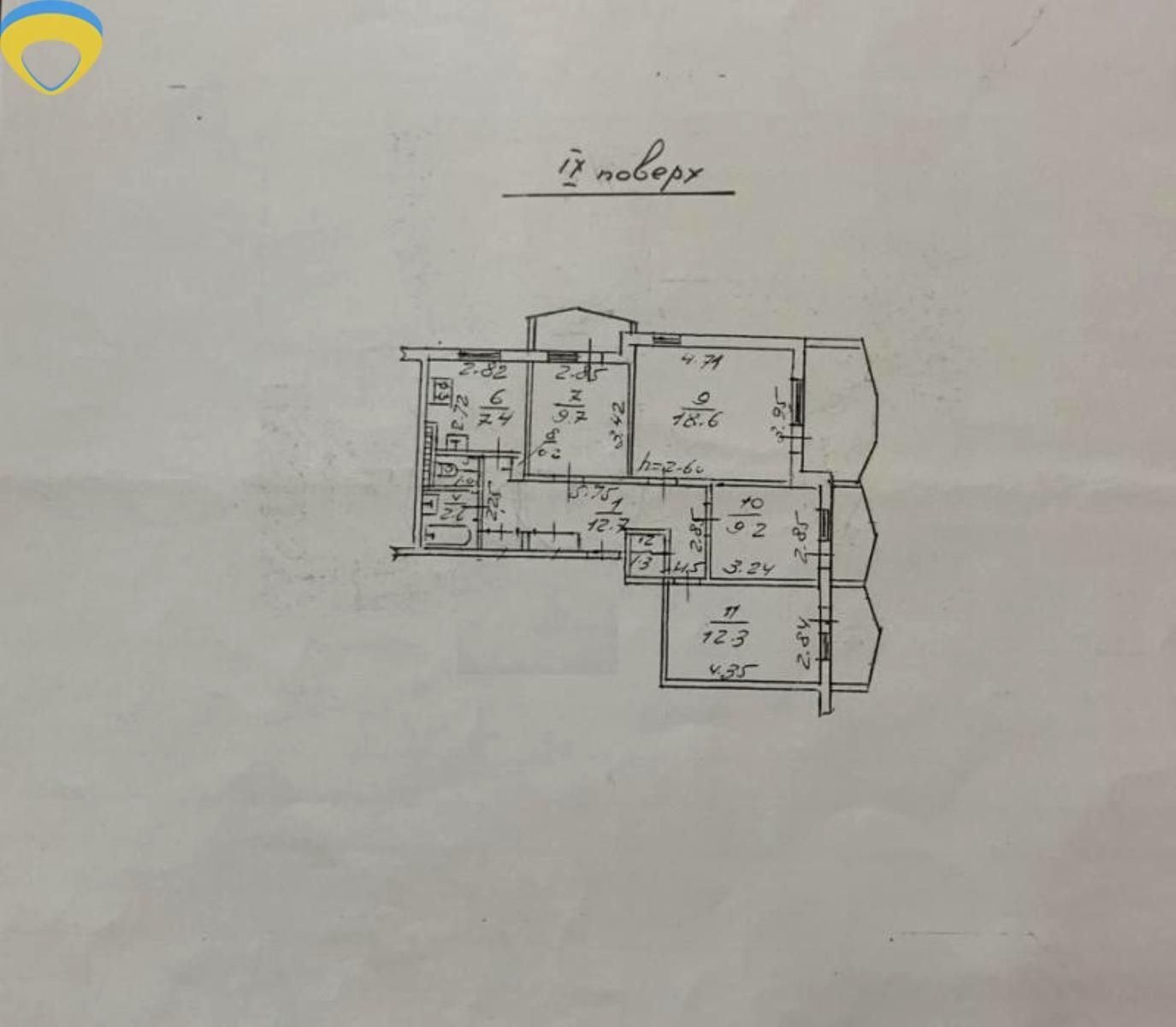3-комнатная квартира по адресу (площадь 85 м²) - Atlanta.ua - фото 13