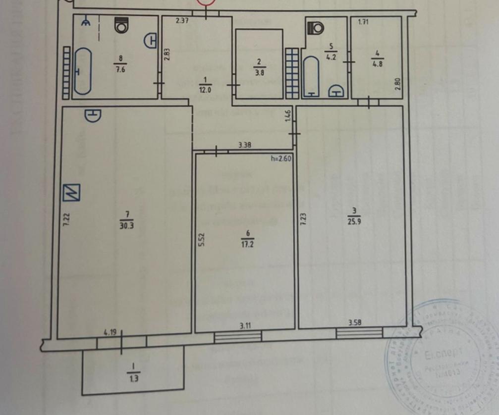3-кімнатна квартира за адресою (площа 110 м²) - Atlanta.ua - фото 15