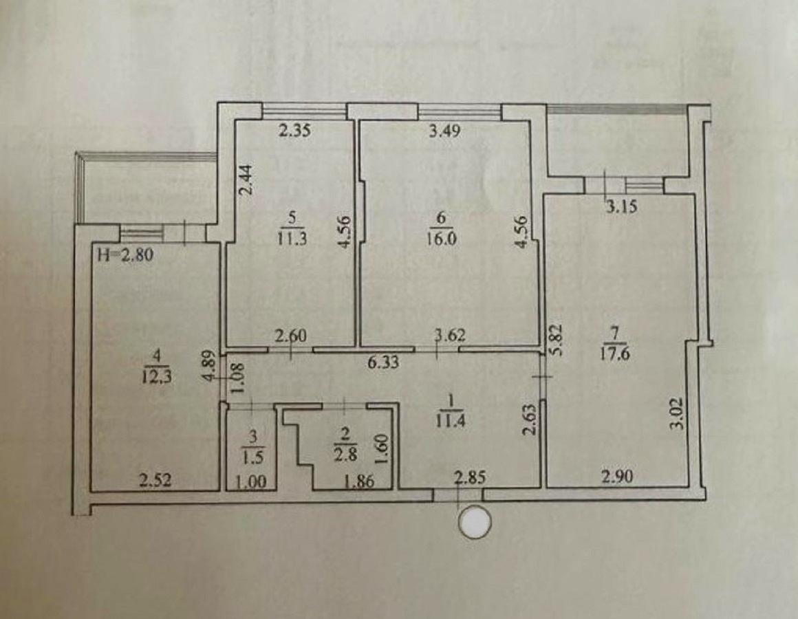 3-комнатная квартира по адресу ул. Мироновская (площадь 79,5 м²) - Atlanta.ua - фото 3