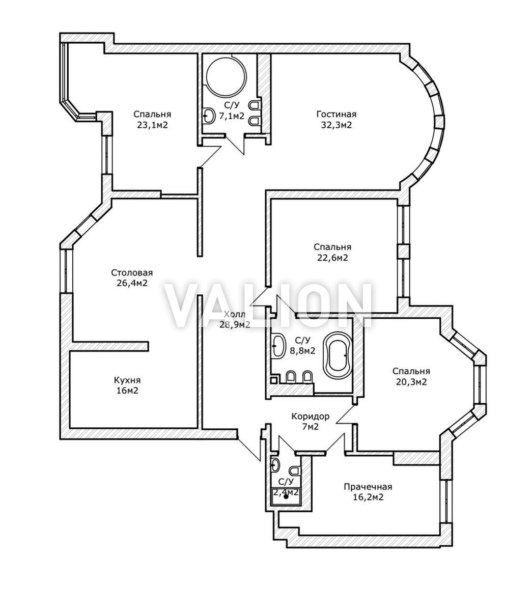 Багатокімнатна квартира за адресою вул. Микільсько-Слобідська (площа 200 м²) - Atlanta.ua - фото 15