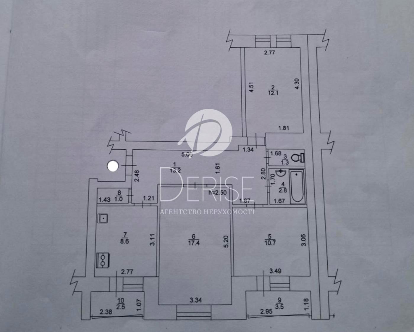 3-rooms apartment apartment by the address st. Ul Mezhigorskaya (area 73,1 m²) - Atlanta.ua - photo 2