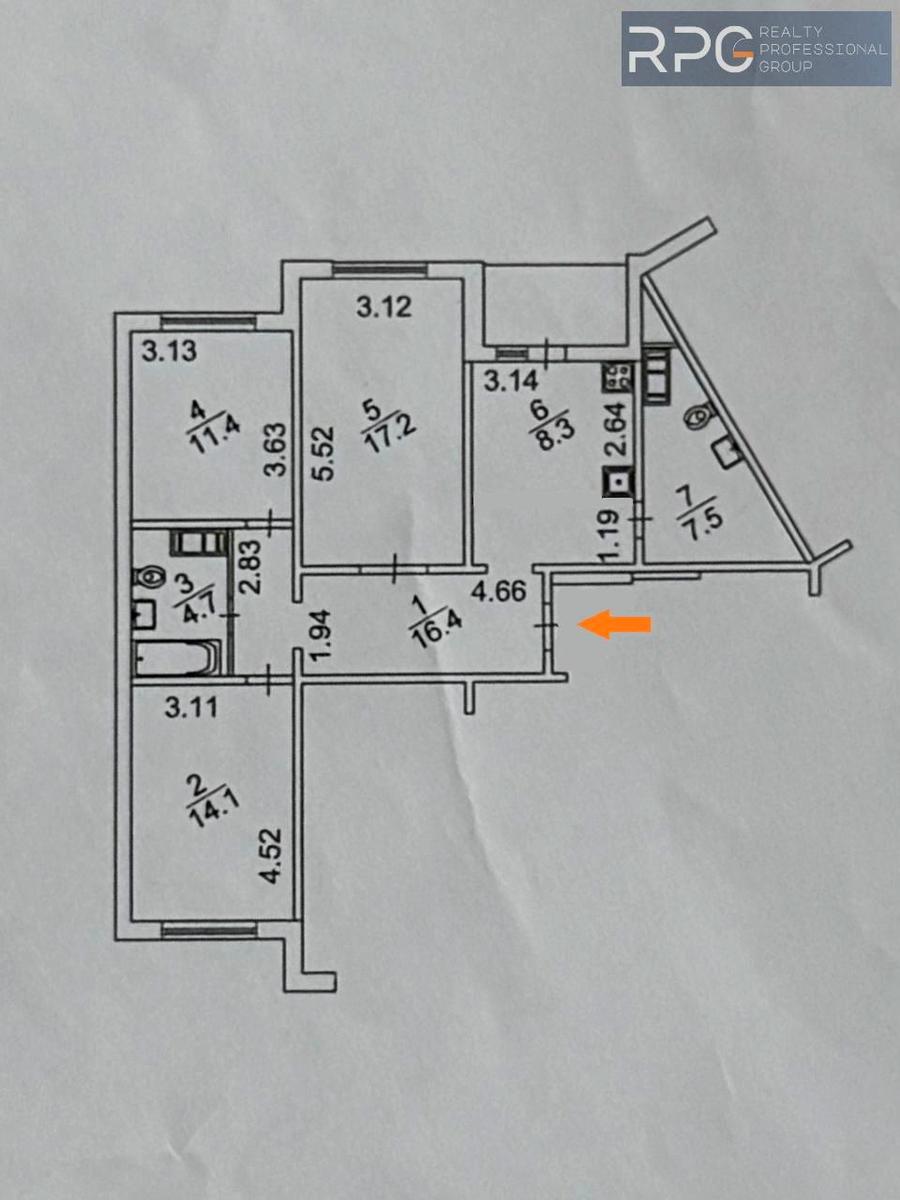 3-комнатная квартира по адресу ул. Конева (площадь 81,9 м²) - Atlanta.ua - фото 24
