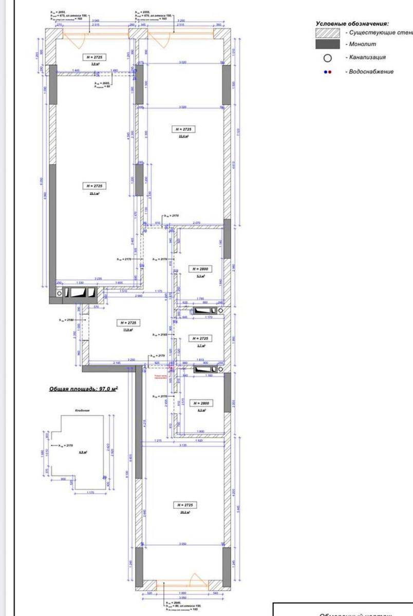 3-комнатная квартира по адресу ул. Князя Романа Мстиславича (площадь 97,6 м²) - Atlanta.ua - фото 29