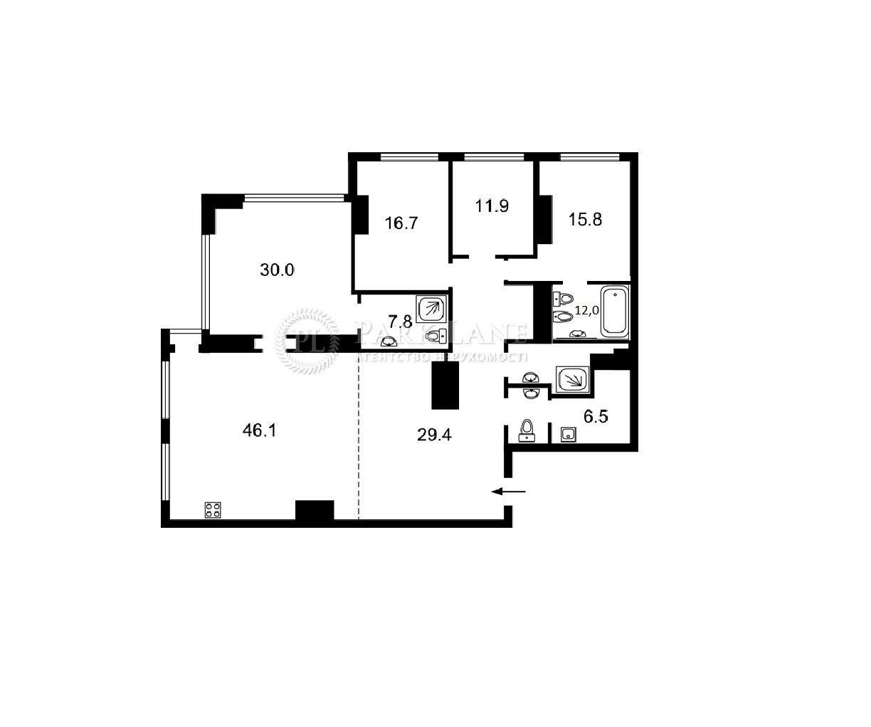 Багатокімнатна квартира за адресою вул. Лабораторна (площа 192 м²) - Atlanta.ua - фото 4