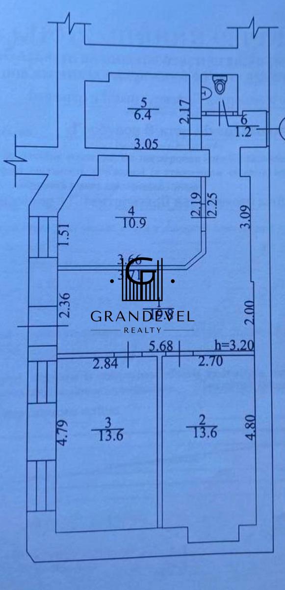 3-кімнатна квартира за адресою вул. Нижній Вал (площа 65 м²) - Atlanta.ua - фото 2