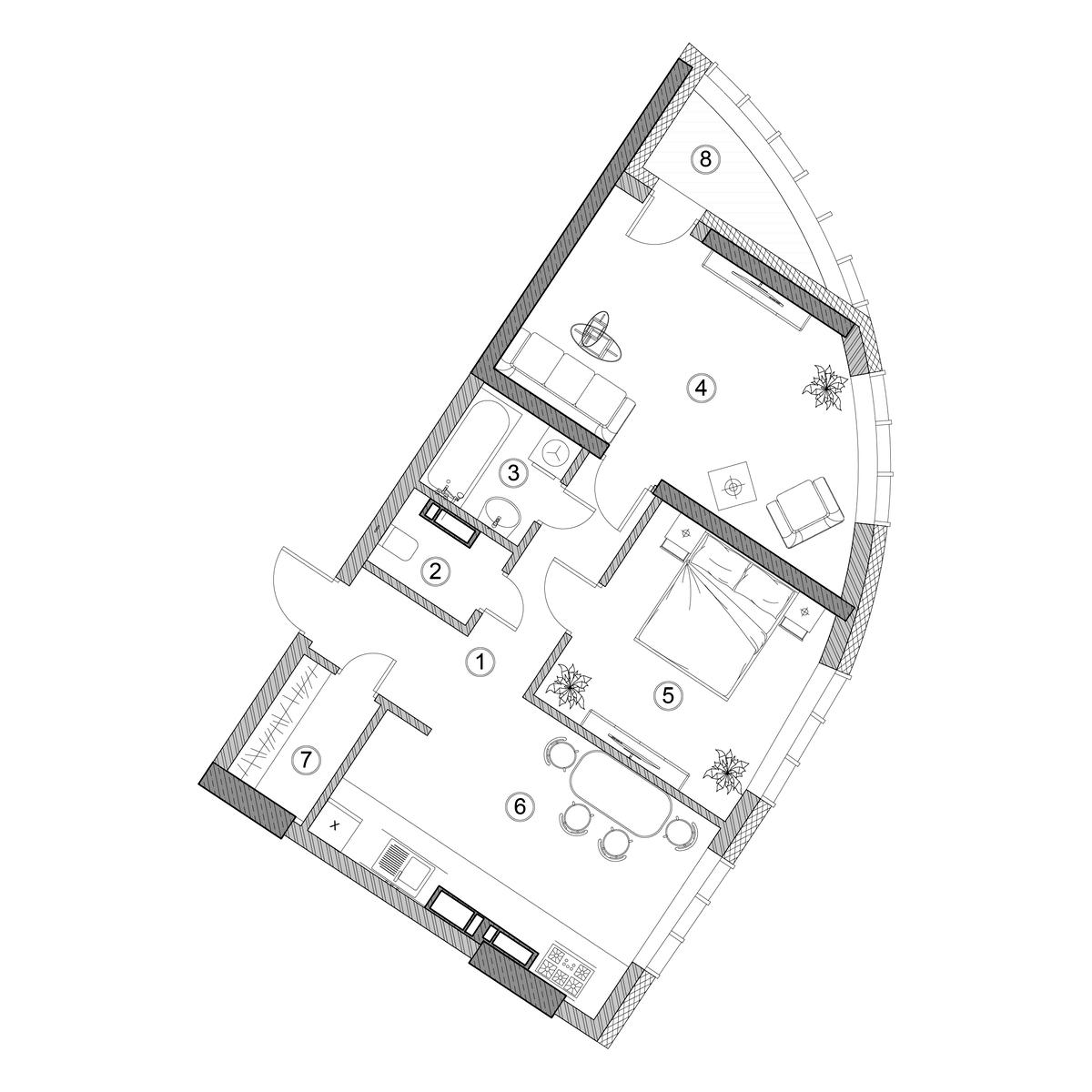 2-кімнатна квартира за адресою бульвар Дружби Народів (площа 63,3 м²) - Atlanta.ua - фото 14