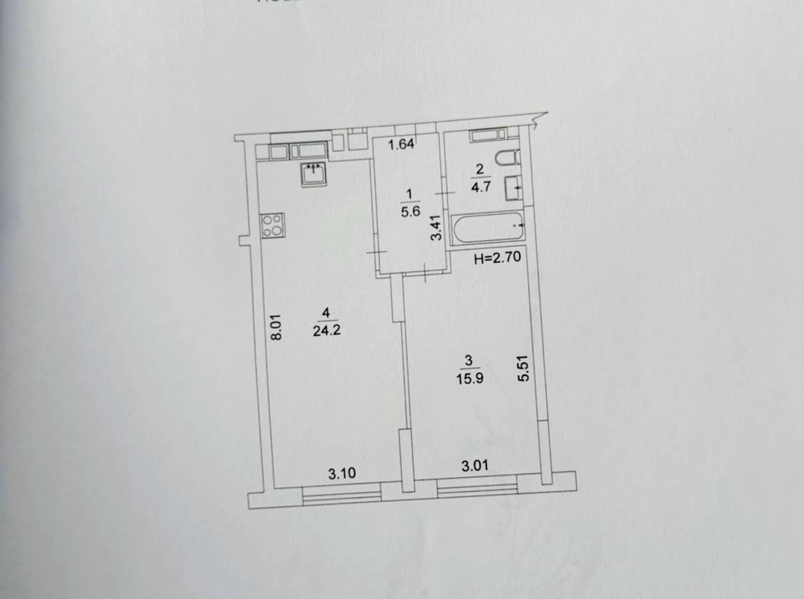 1-room apartment apartment by the address st. Knyazya Romana Mstislavicha Zhmachenka generala (area 50 m²) - Atlanta.ua - photo 7