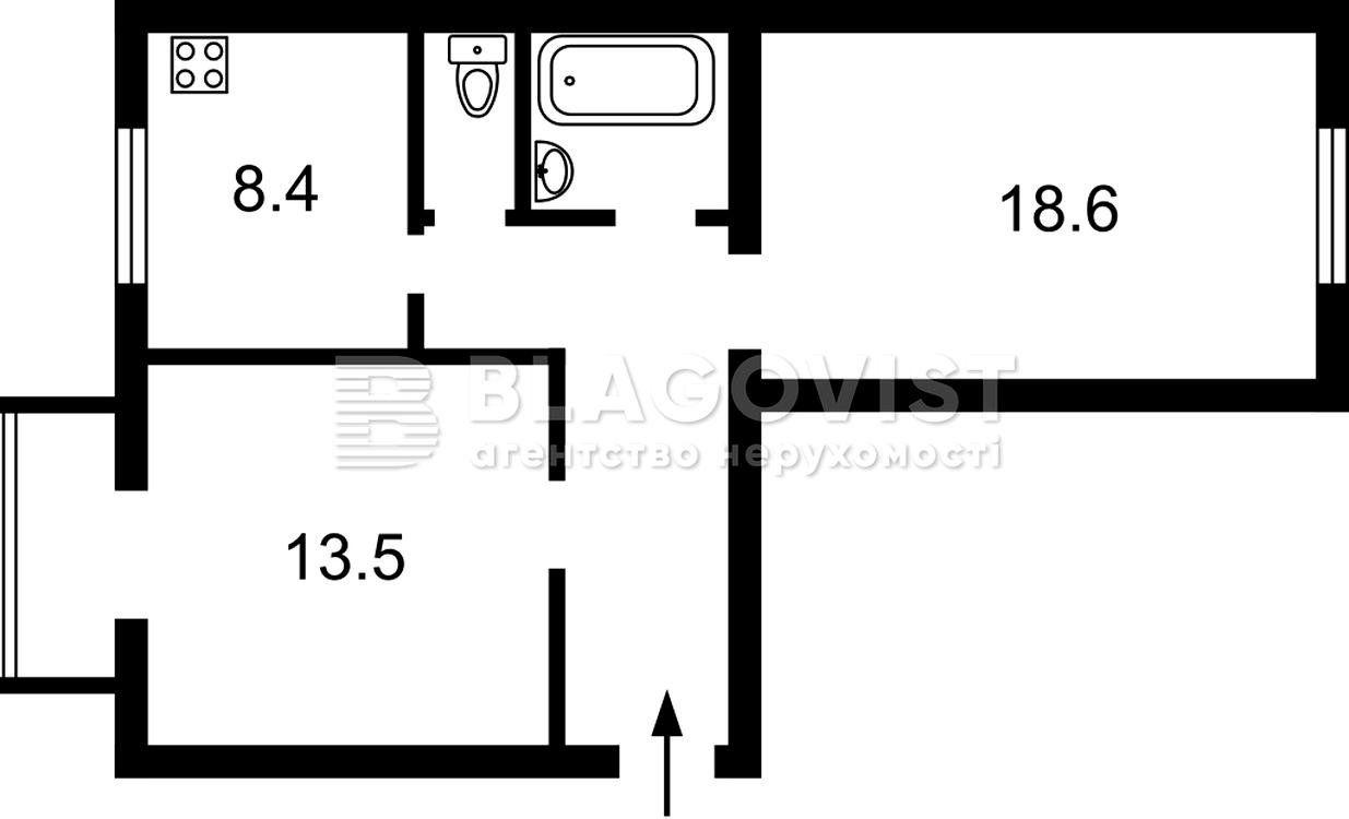 2-кімнатна квартира за адресою вул. Шота Руставелі (площа 56 м²) - Atlanta.ua - фото 3