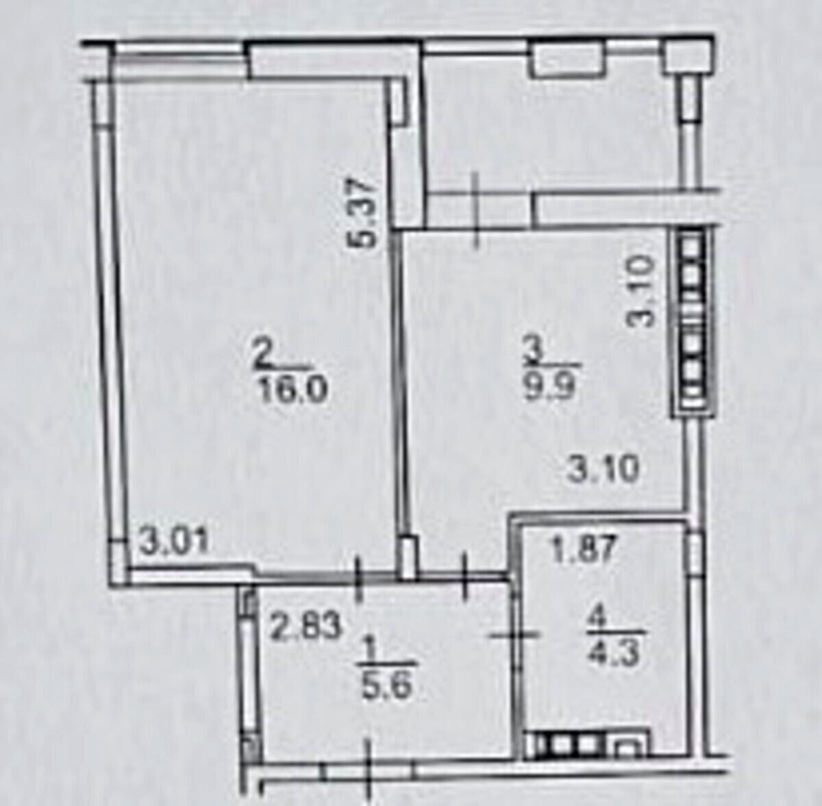 1-кімнатна квартира за адресою вул. Регенераторна (площа 38 м²) - Atlanta.ua - фото 11