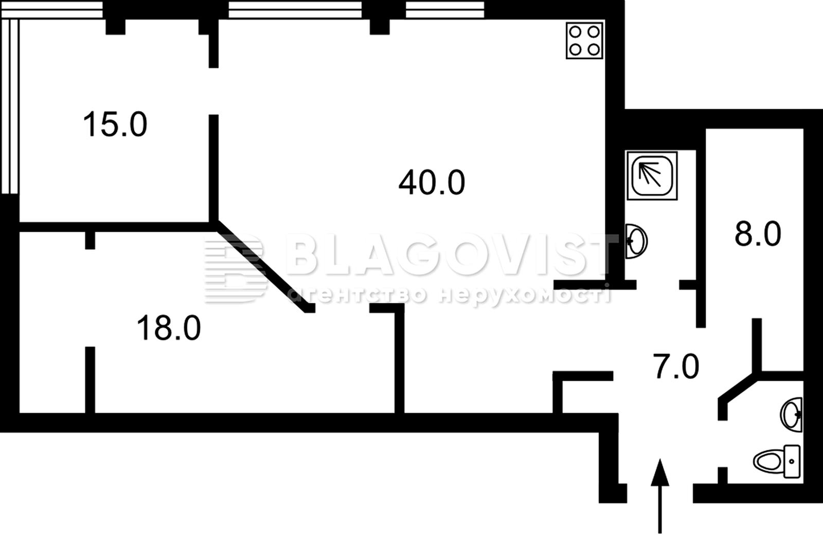 2-кімнатна квартира за адресою вул. Антоновича (площа 88 м²) - Atlanta.ua - фото 18