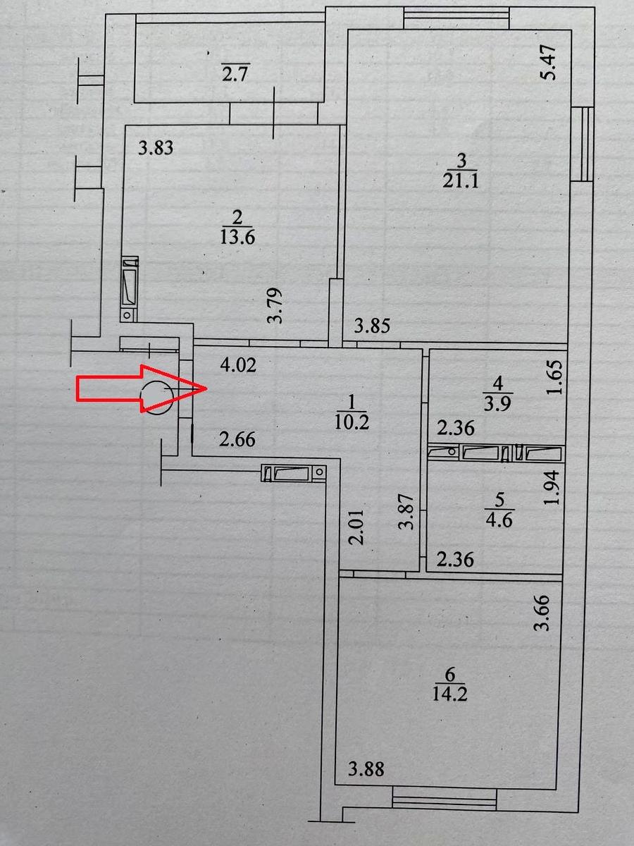 2-комнатная квартира по адресу (площадь 70,3 м²) - Atlanta.ua - фото 21