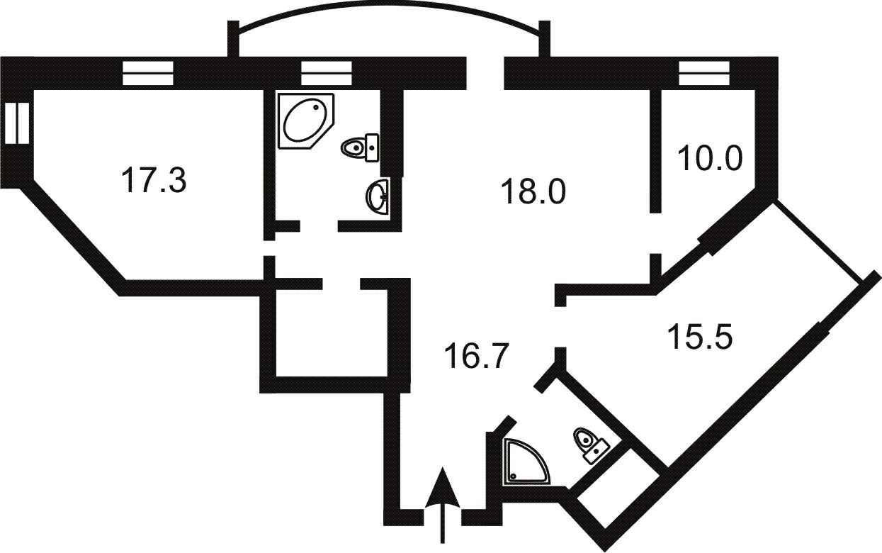 2-кімнатна квартира за адресою вул. Вишгородська (площа 92,1 м²) - Atlanta.ua - фото 11