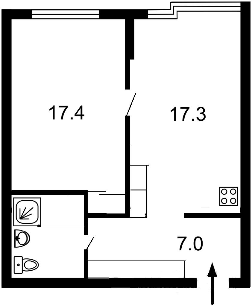 1-кімнатна квартира за адресою (площа 52 м²) - Atlanta.ua - фото 20