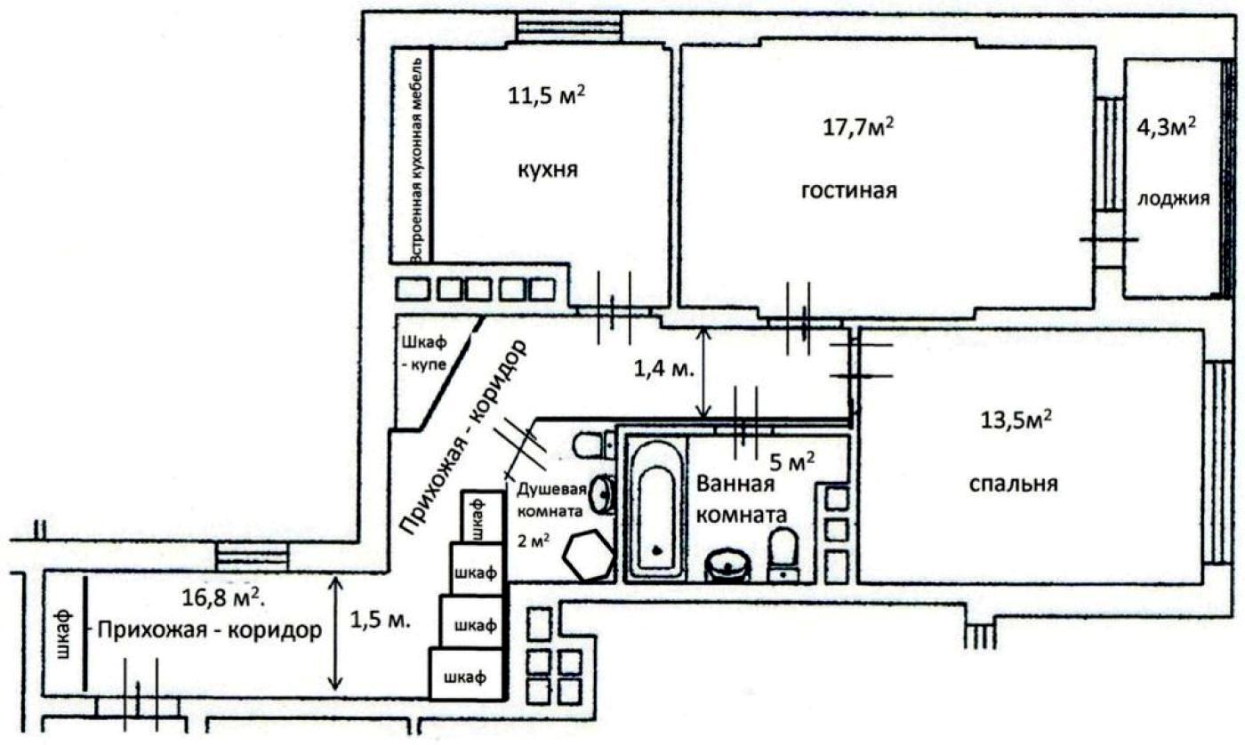 2-rooms apartment apartment by the address (area 71 m²) - Atlanta.ua - photo 11