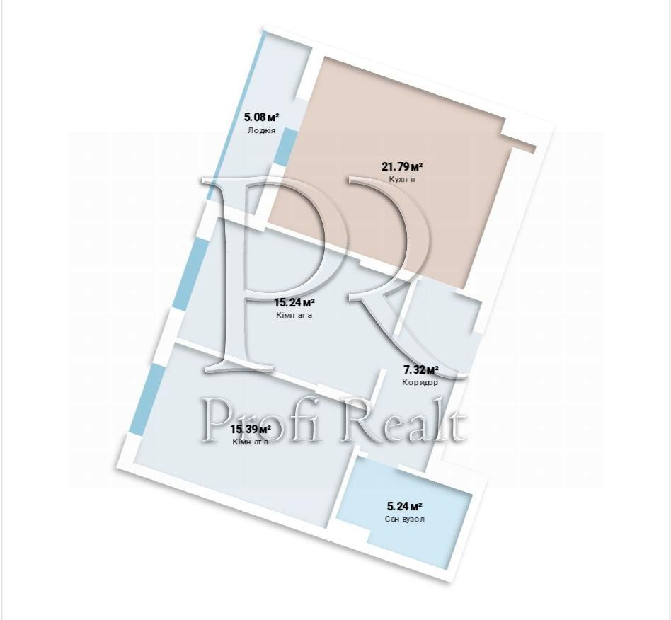 2-кімнатна квартира за адресою вул. Ревуцького (площа 69 м²) - Atlanta.ua - фото 13