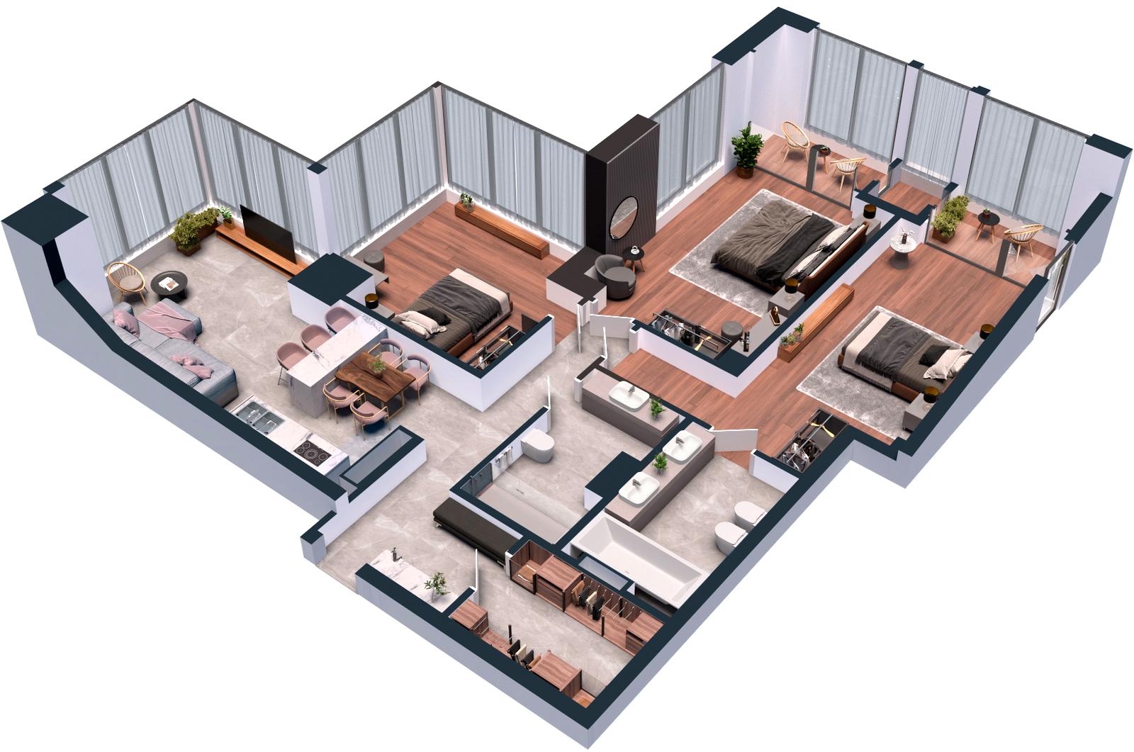 3-кімнатна квартира за адресою вул. Антоновича (площа 125 м²) - Atlanta.ua - фото 16