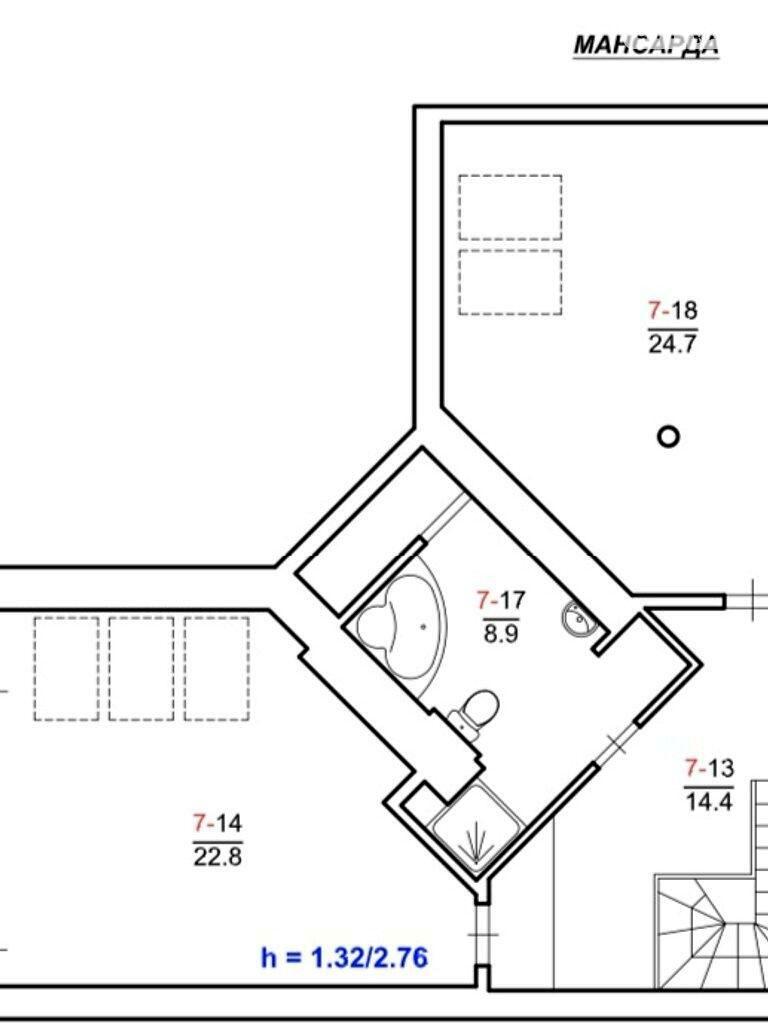 Многокомнатная квартира по адресу Коновальца Е. Ул.   (площадь 158 м²) - Atlanta.ua - фото 13
