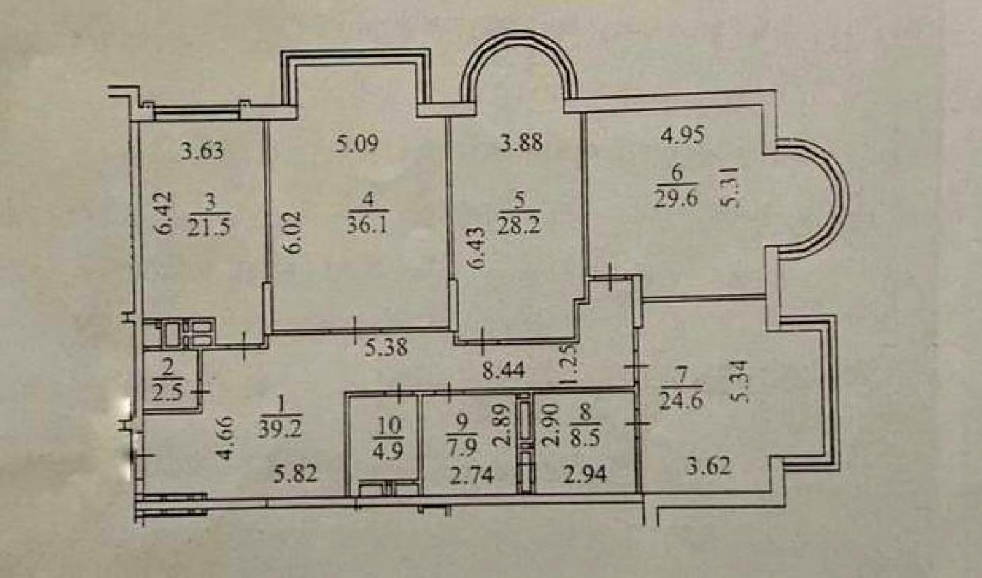 Багатокімнатна квартира за адресою вул. Інститутська (площа 203 м²) - Atlanta.ua - фото 30