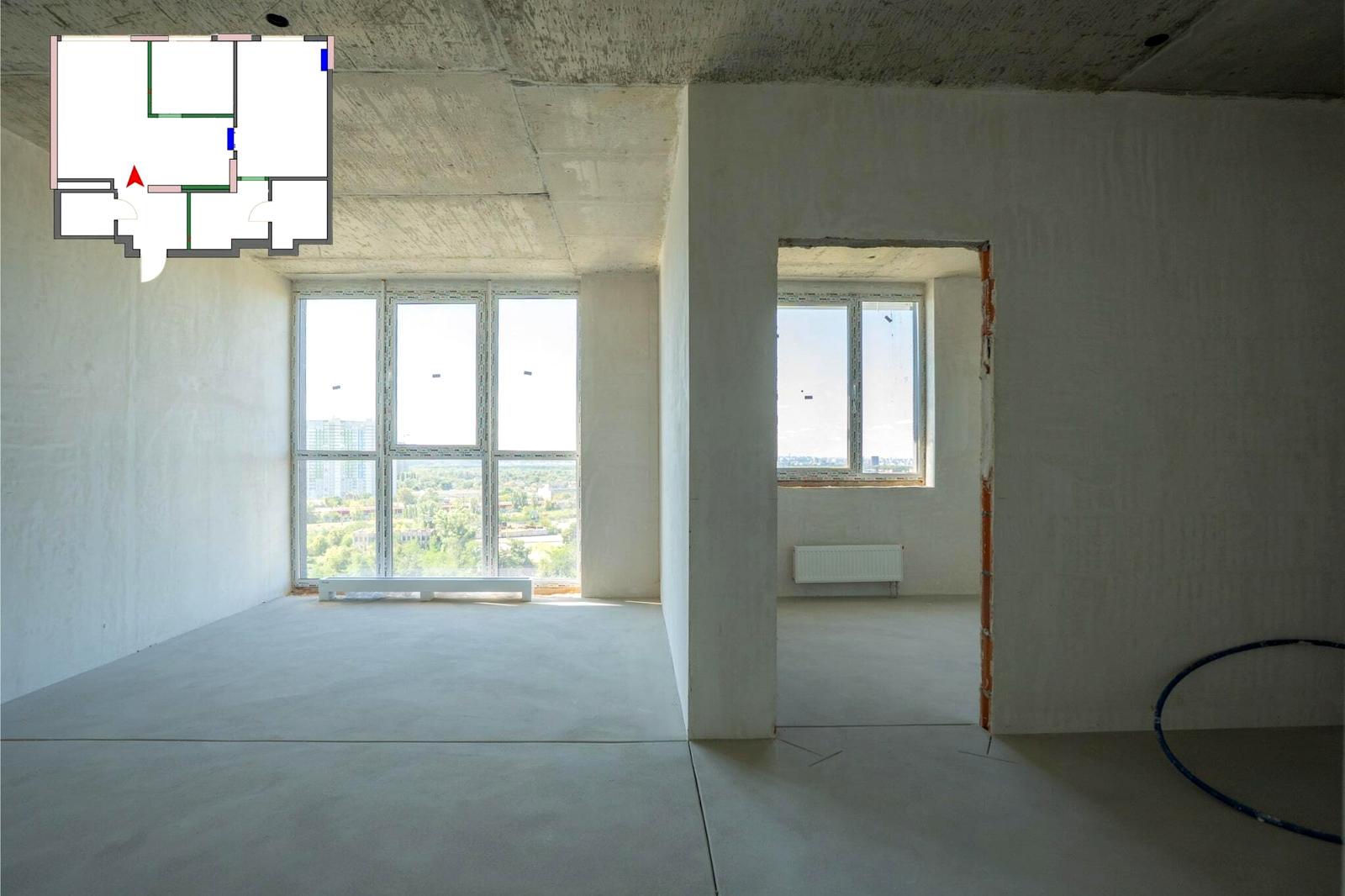 2-кімнатна квартира за адресою вул. Воскресенська (площа 69,8 м²) - Atlanta.ua - фото 2