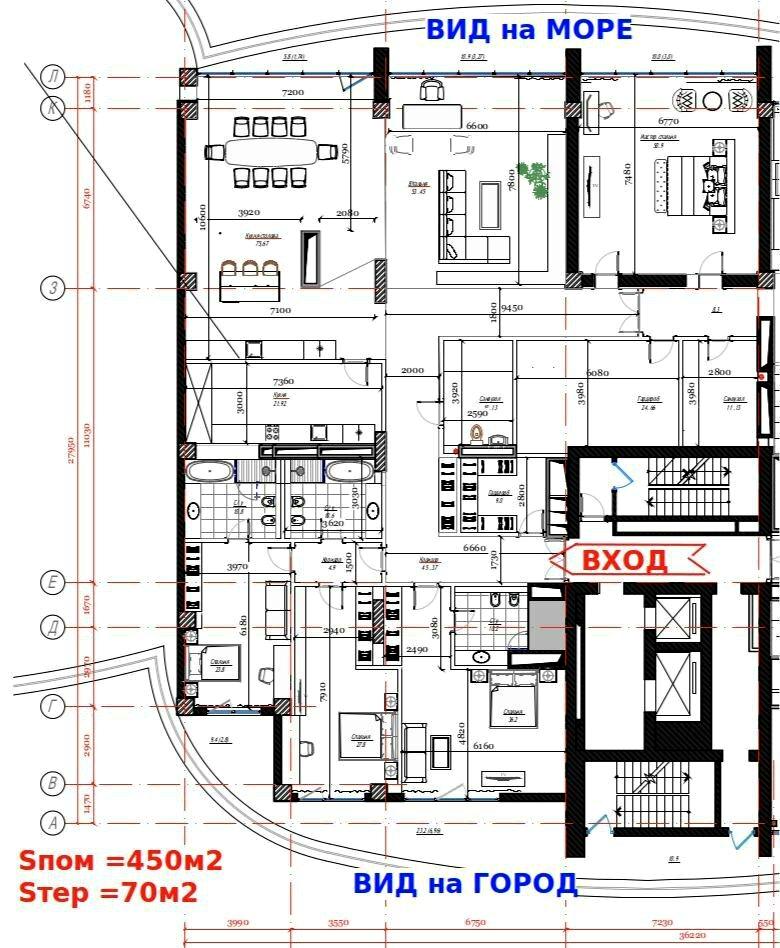 Багатокімнатна квартира за адресою Купальний пров. (Інбер Віри) (площа 450 м²) - Atlanta.ua - фото 5