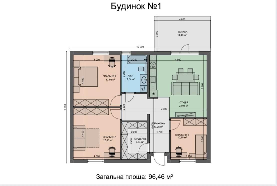 Дом по адресу (площадь 96,5 м²) - Atlanta.ua - фото 15