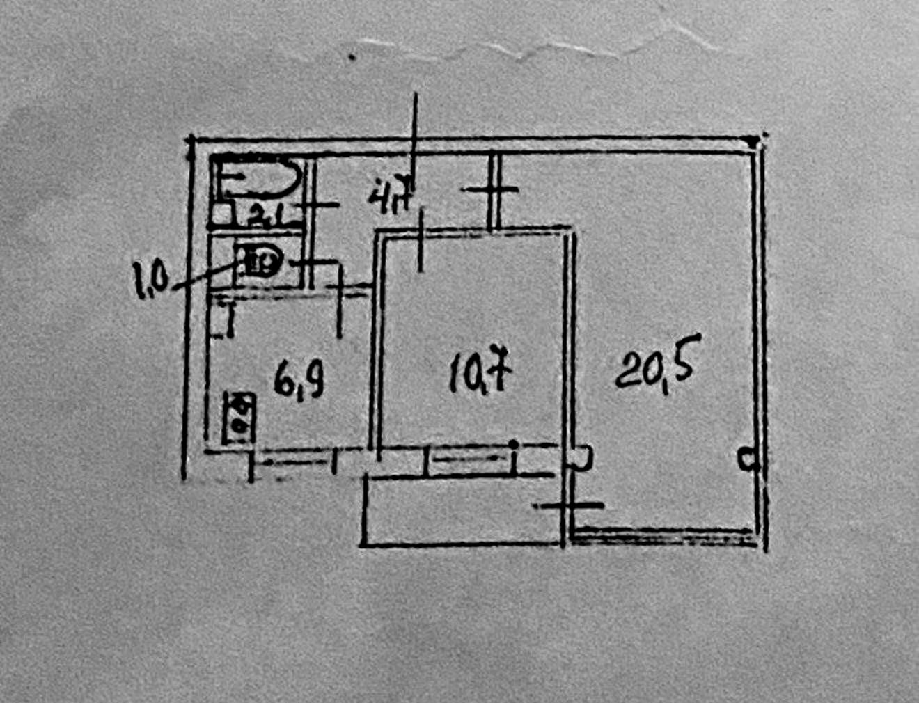 2-кімнатна квартира за адресою (площа 46 м²) - Atlanta.ua - фото 3