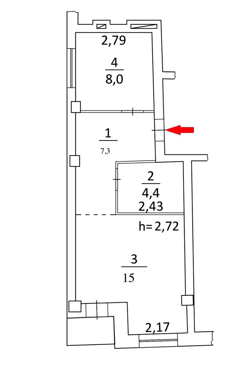 1-комнатная квартира по адресу Сеченова пер. (площадь 36 м²) - Atlanta.ua - фото 7