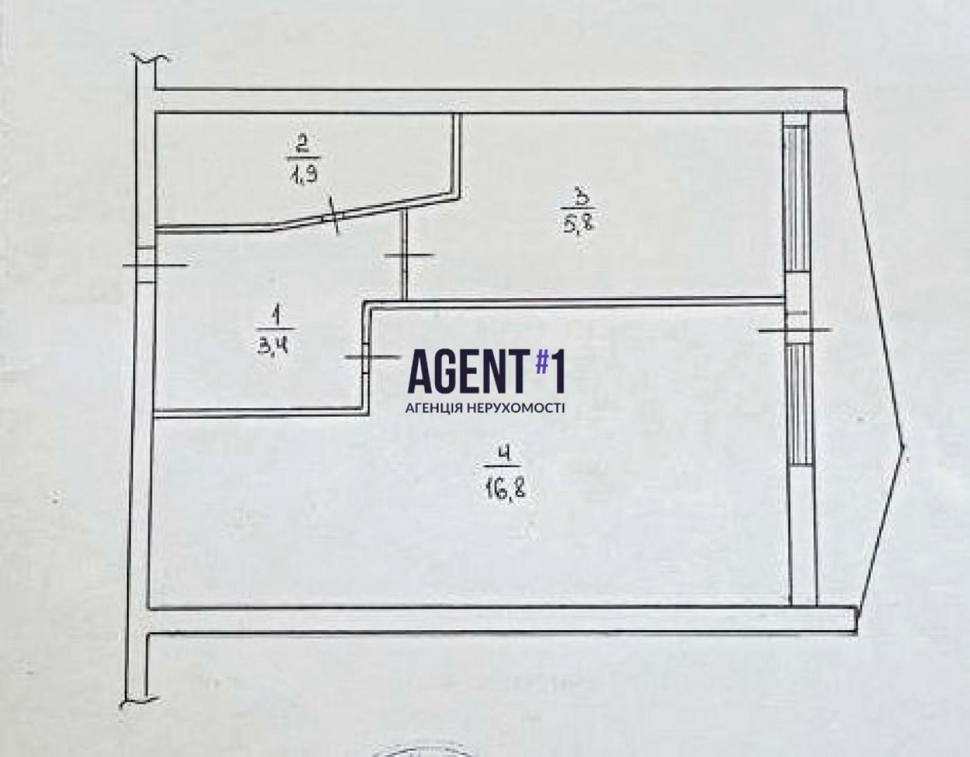 1-room apartment apartment by the address st. Mashinostroitelnaya (area 30 m²) - Atlanta.ua - photo 9