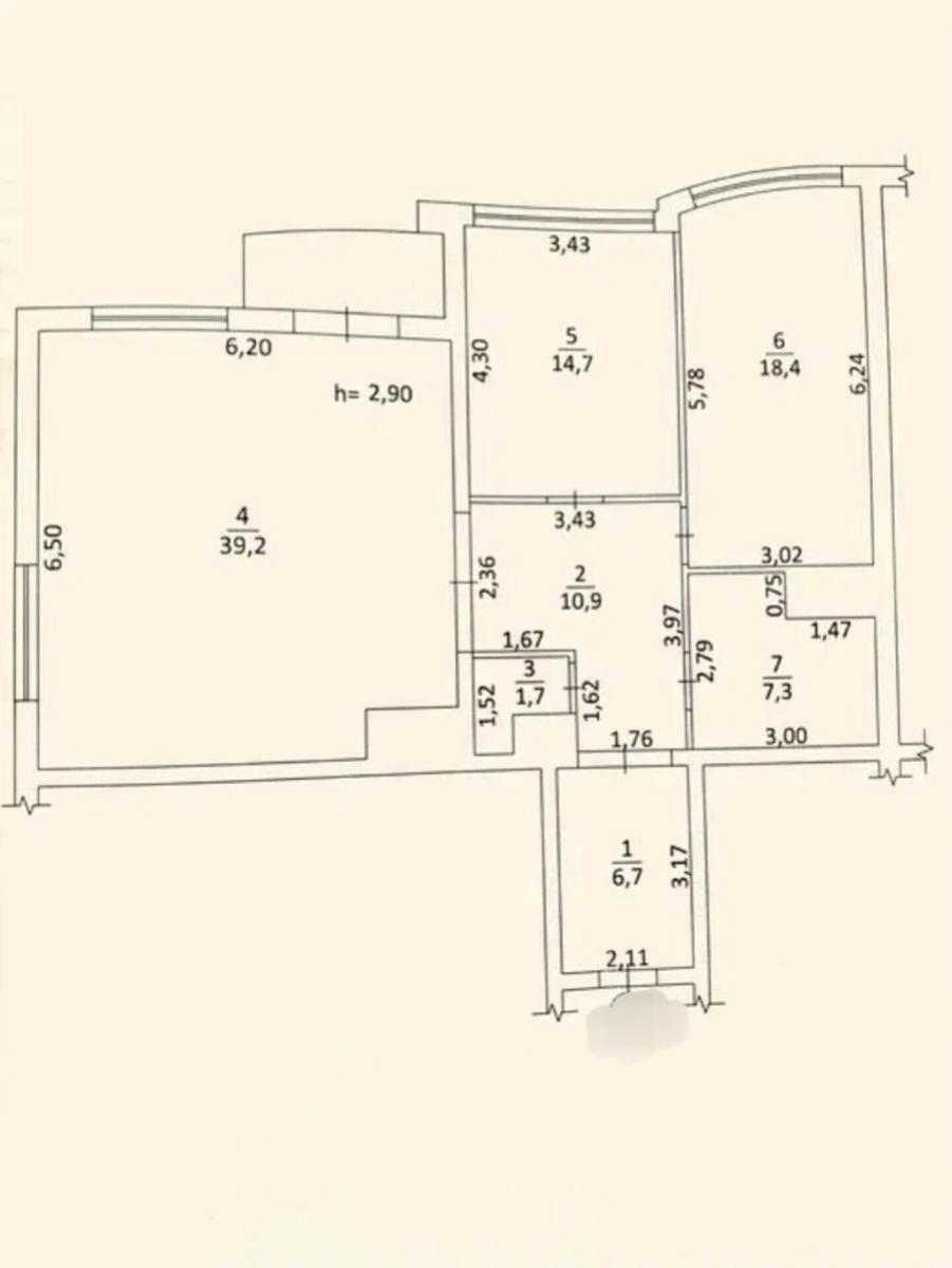 2-комнатная квартира по адресу Гагарина пр. (площадь 101 м²) - Atlanta.ua - фото 10