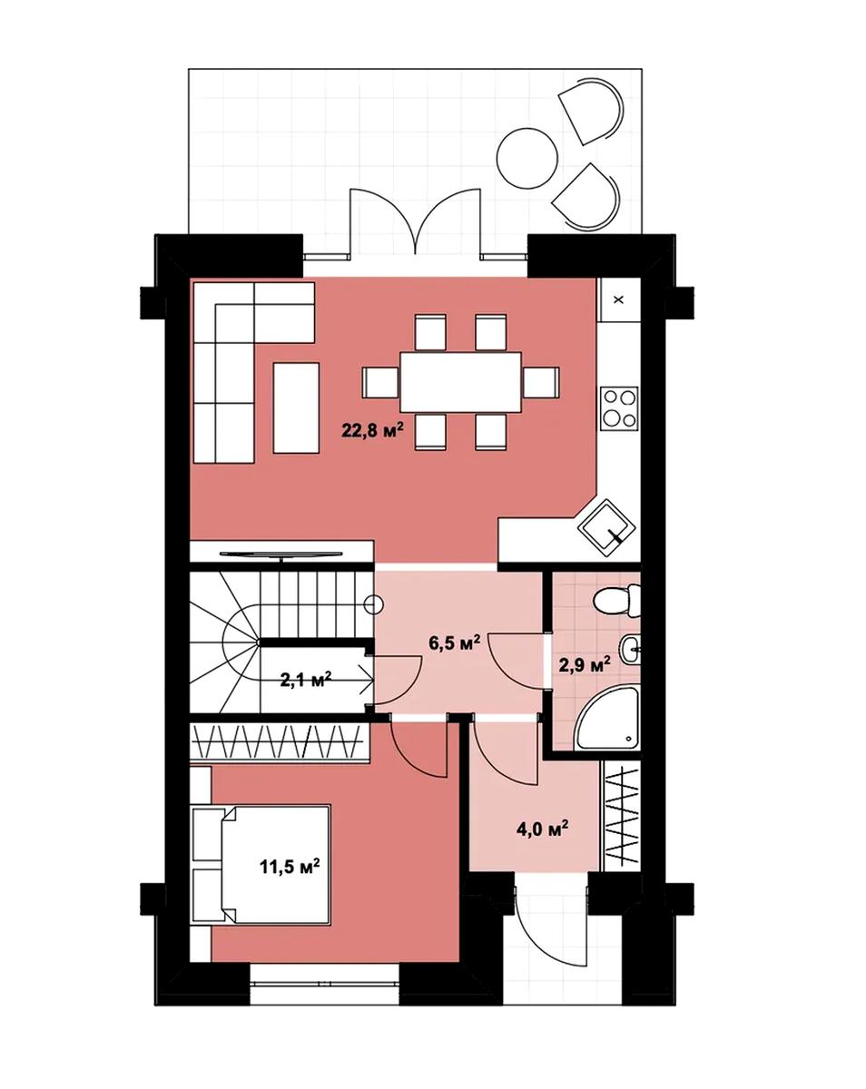 Дом по адресу (площадь 103,5 м²) - Atlanta.ua - фото 2