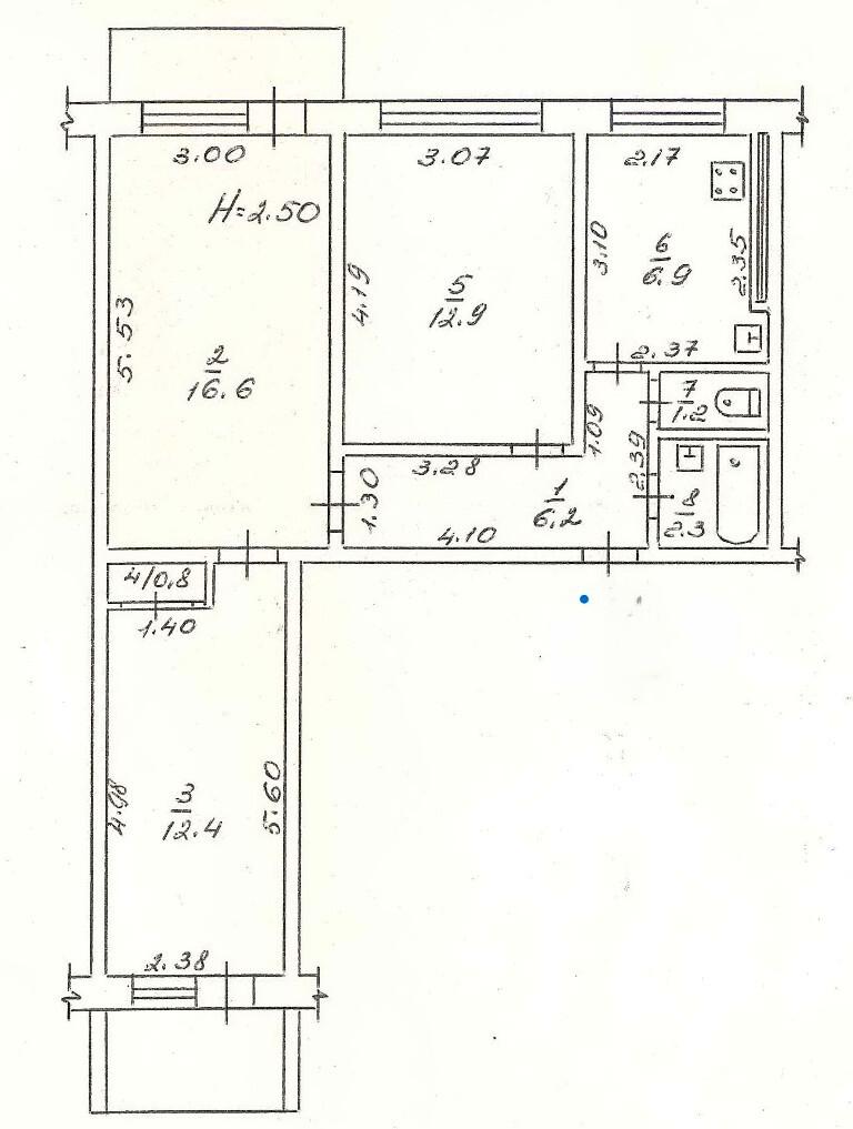 3-комнатная квартира по адресу ул. Ицхака Рабина (площадь 62 м²) - Atlanta.ua - фото 10