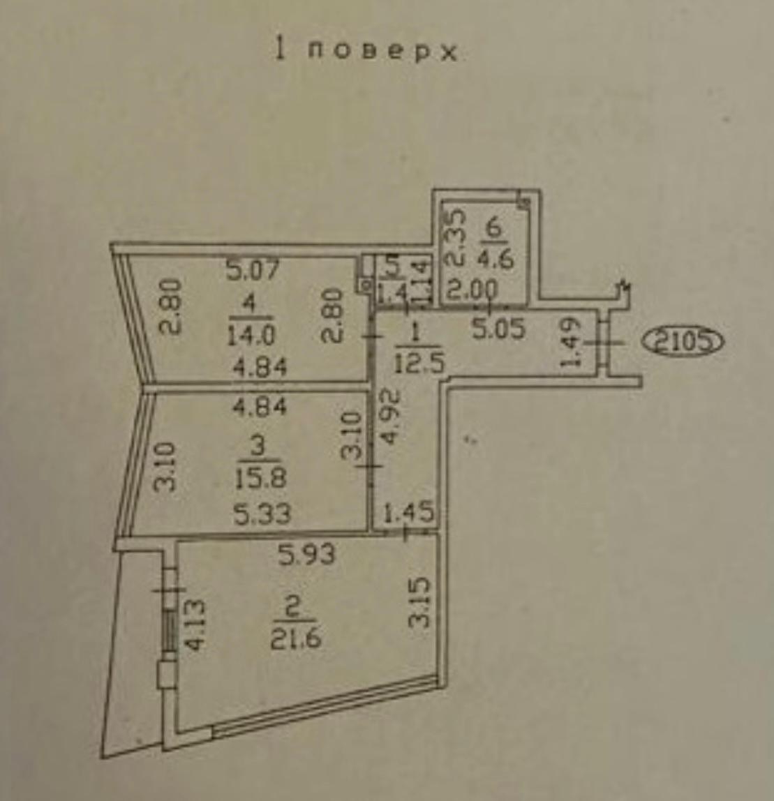 2-комнатная квартира по адресу ул. Здоровья (площадь 71 м²) - Atlanta.ua - фото 8
