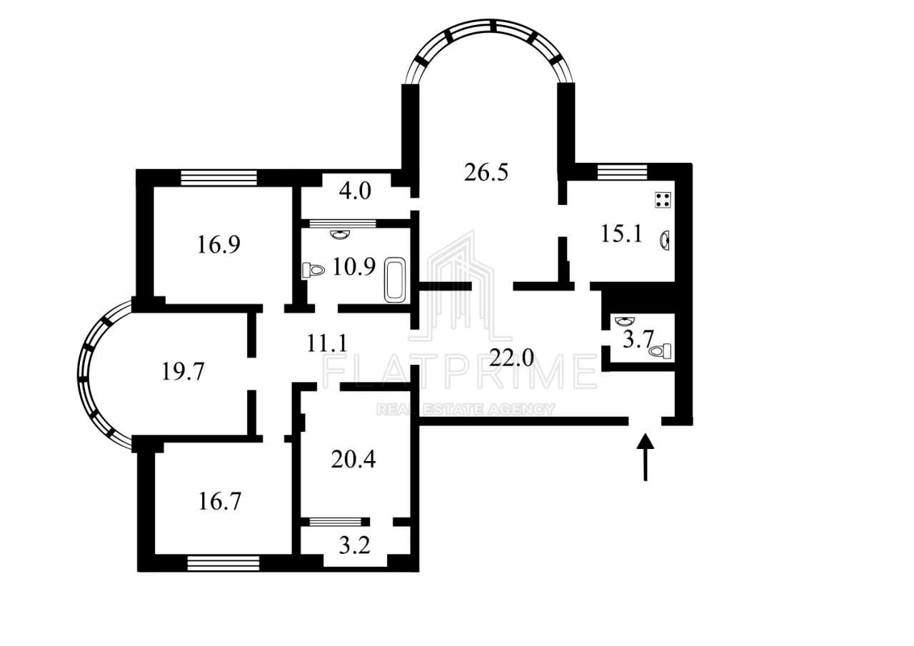 4+-rooms apartment apartment by the address (area 170 m²) - Atlanta.ua - photo 18