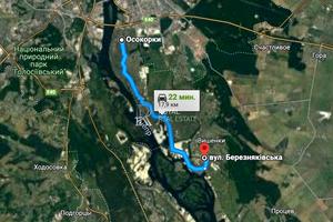 участок по адресу Березняківська