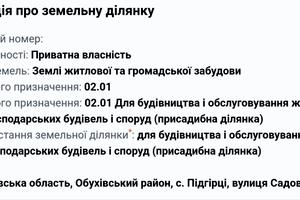 участок по адресу Садовая ул.